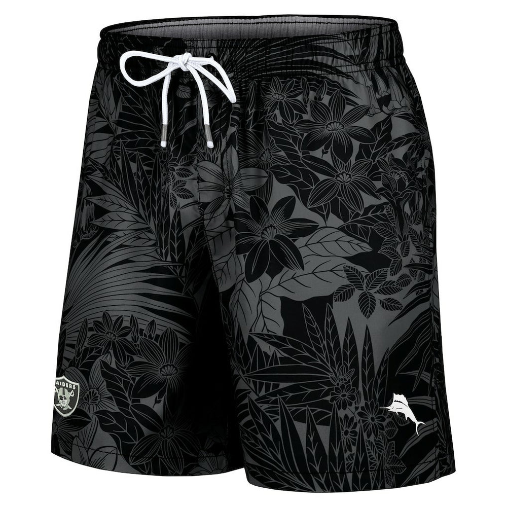 Las Vegas Raiders Santiago Palms Board Shorts Black | Tommy Bahama