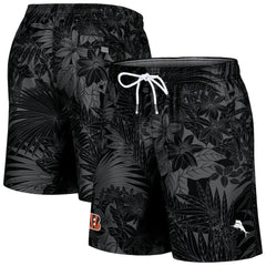 Cincinnati Bengals Santiago Palms Board Shorts Black | Tommy Bahama