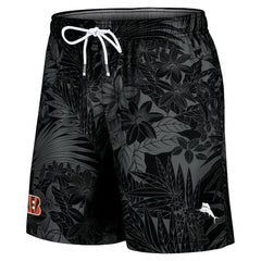 Cincinnati Bengals Santiago Palms Board Shorts Black | Tommy Bahama