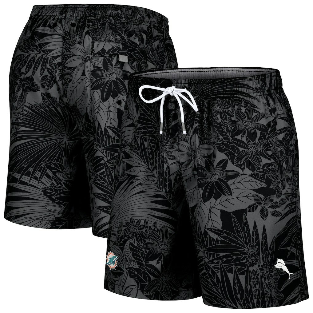 Miami Dolphins Santiago Palms Board Shorts Black | Tommy Bahama