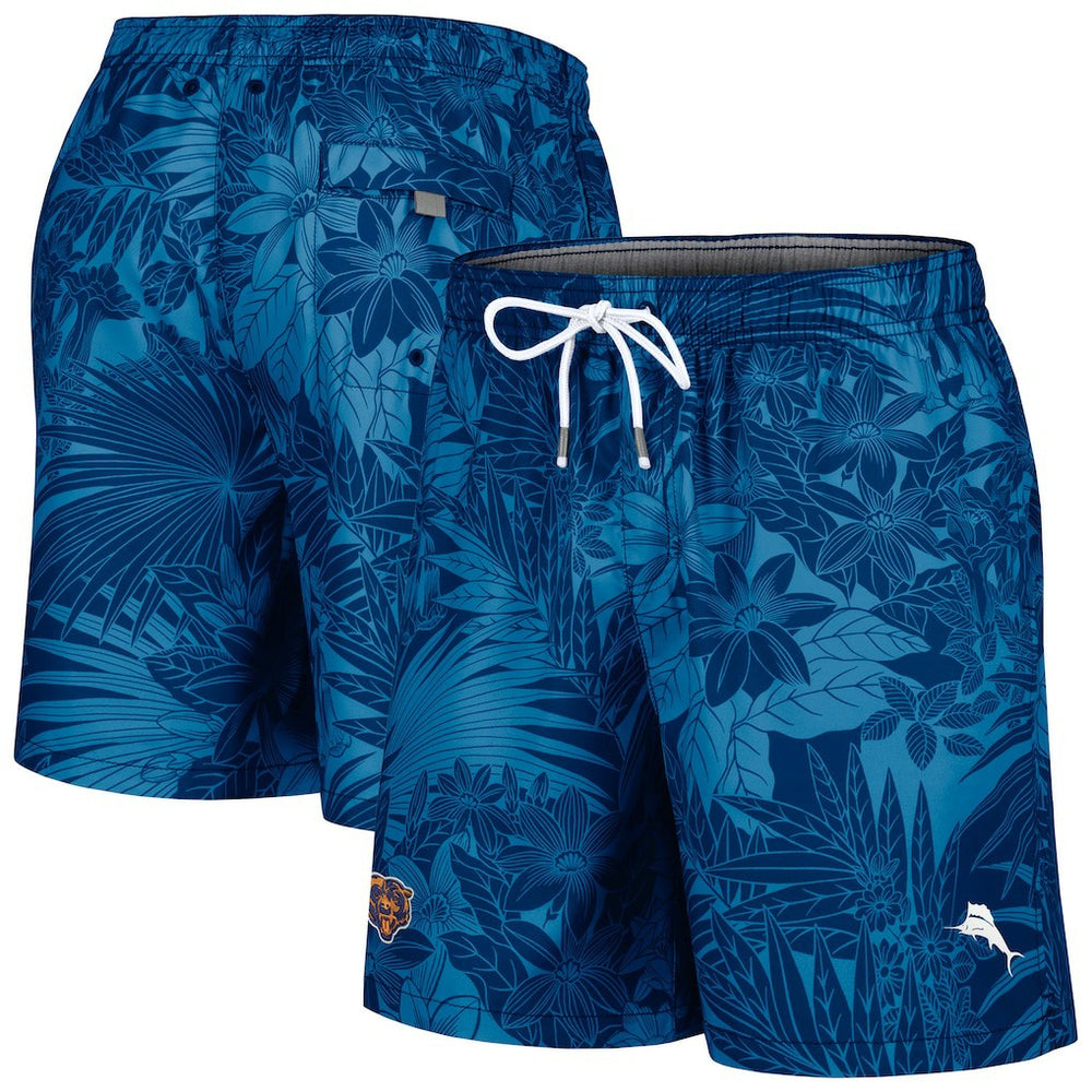 Chicago Bears Santiago Palms Board Shorts Navy | Tommy Bahama