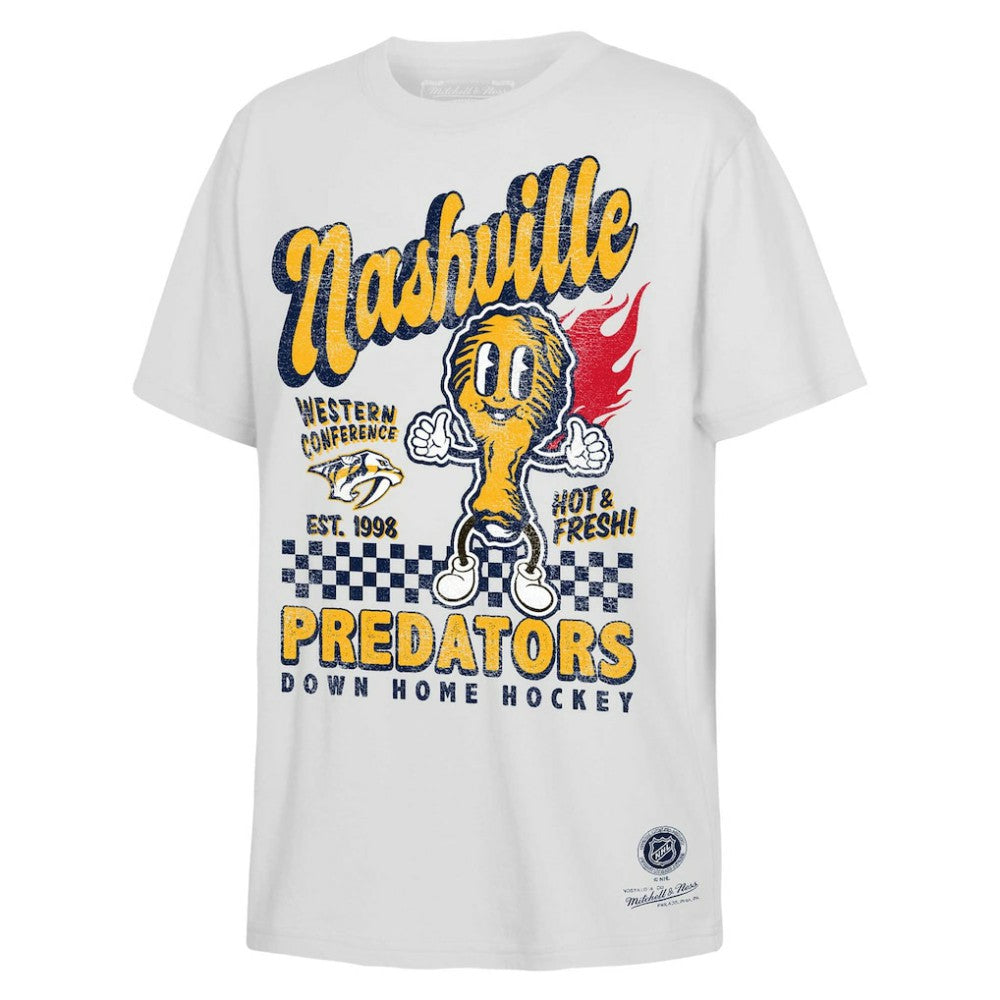 Nashville Predators Mitchell & Ness Youth Concession Stand T-Shirt - White - NHL