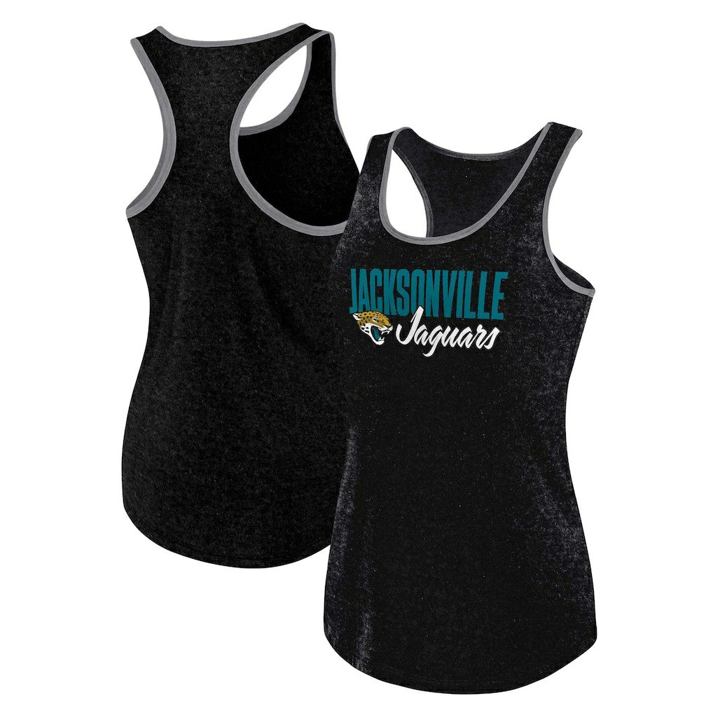 Jacksonville Jaguars Women's Plus Size Fuel Tank Top Heather Black | Fanatics