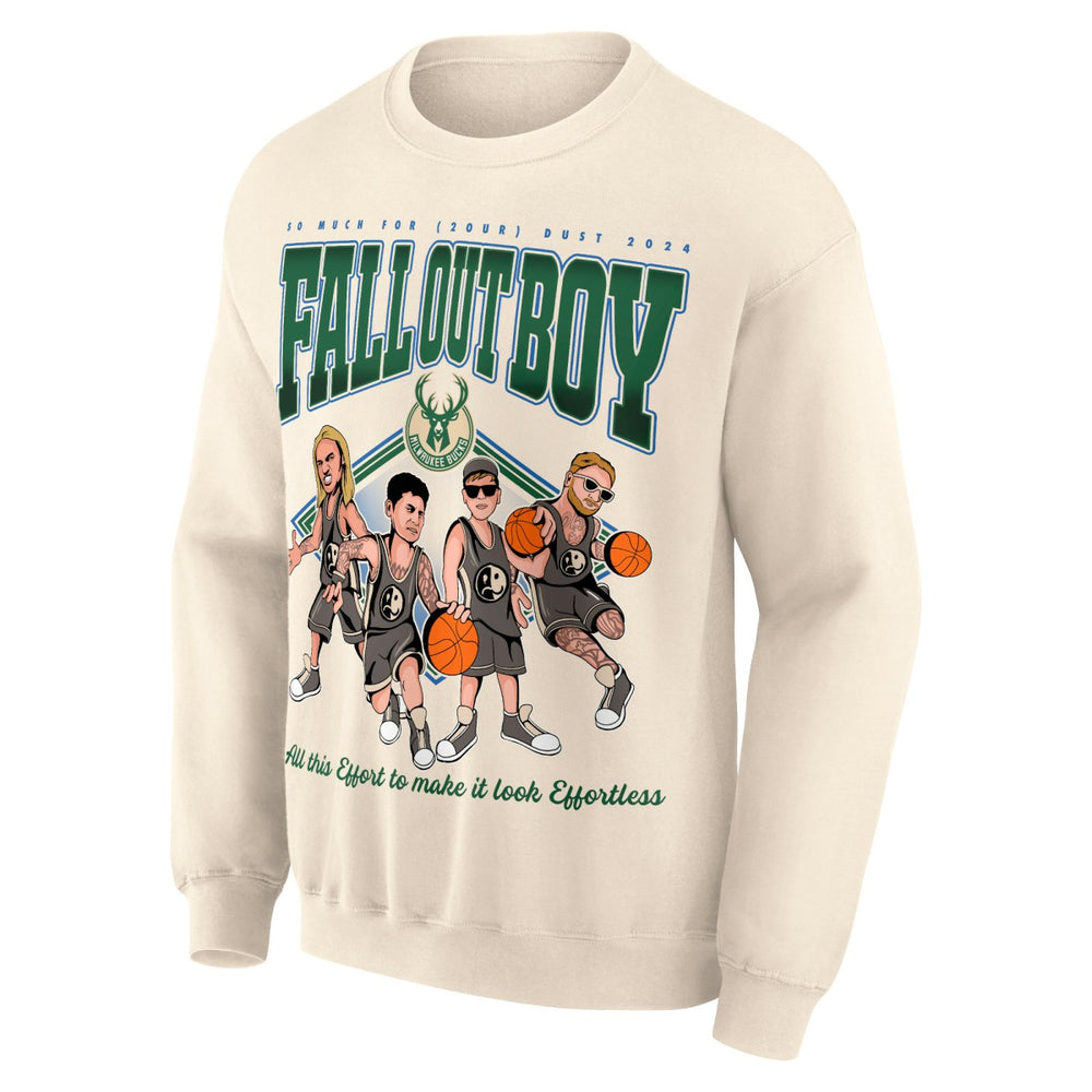 Fall Out Boy x Milwaukee Bucks Unisex So Much For (2our) Dust Pullover Sweatshirt Cream - NBA