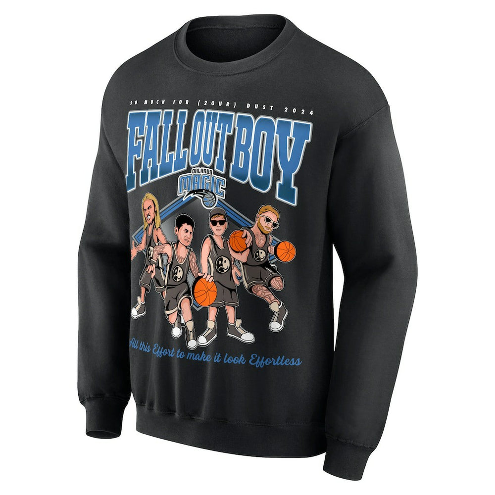 Fall Out Boy x Orlando Magic Unisex So Much For (2our) Dust Pullover Sweatshirt Black - NBA