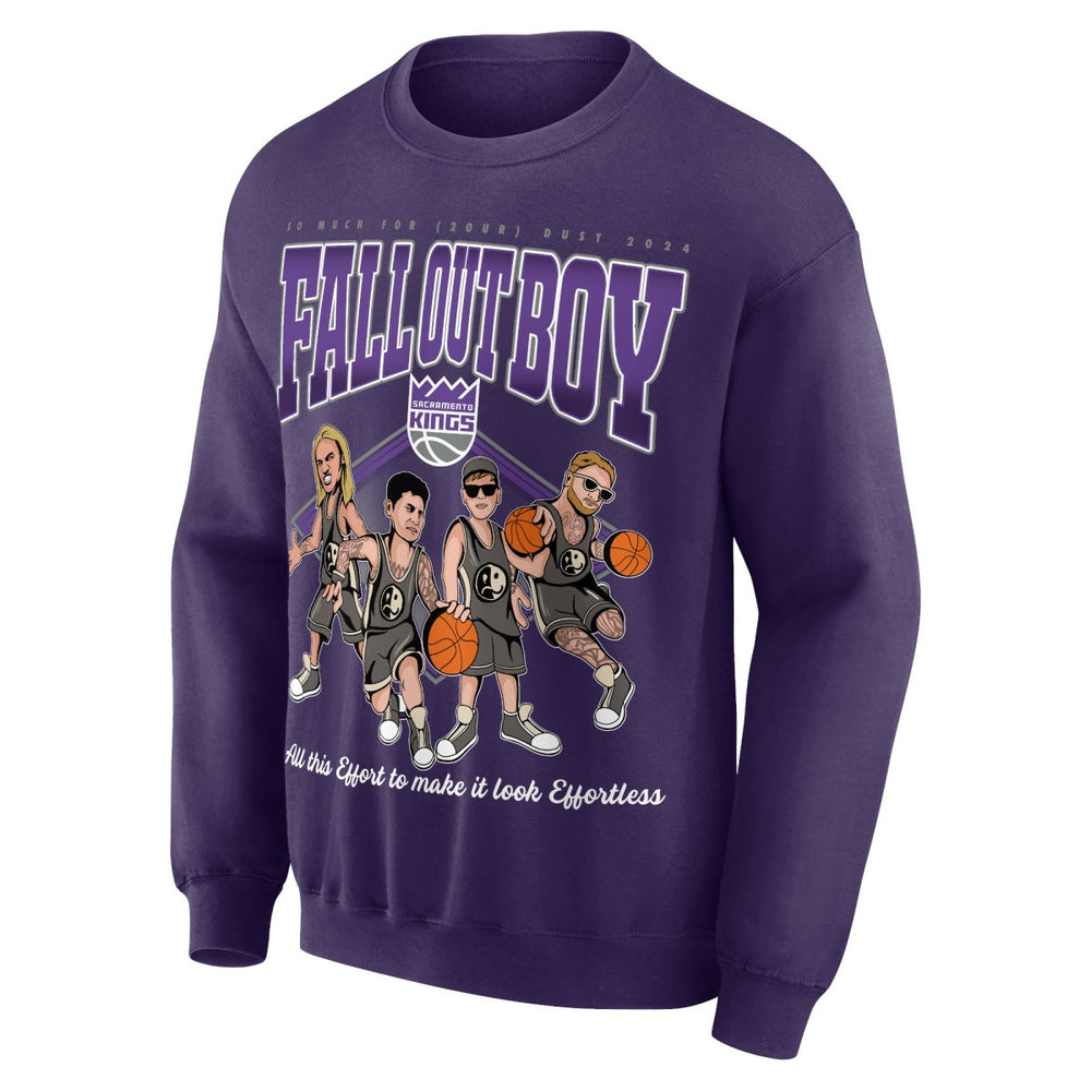 Fall Out Boy x Sacramento Kings Unisex So Much For (2our) Dust Pullover Sweatshirt Purple - NBA