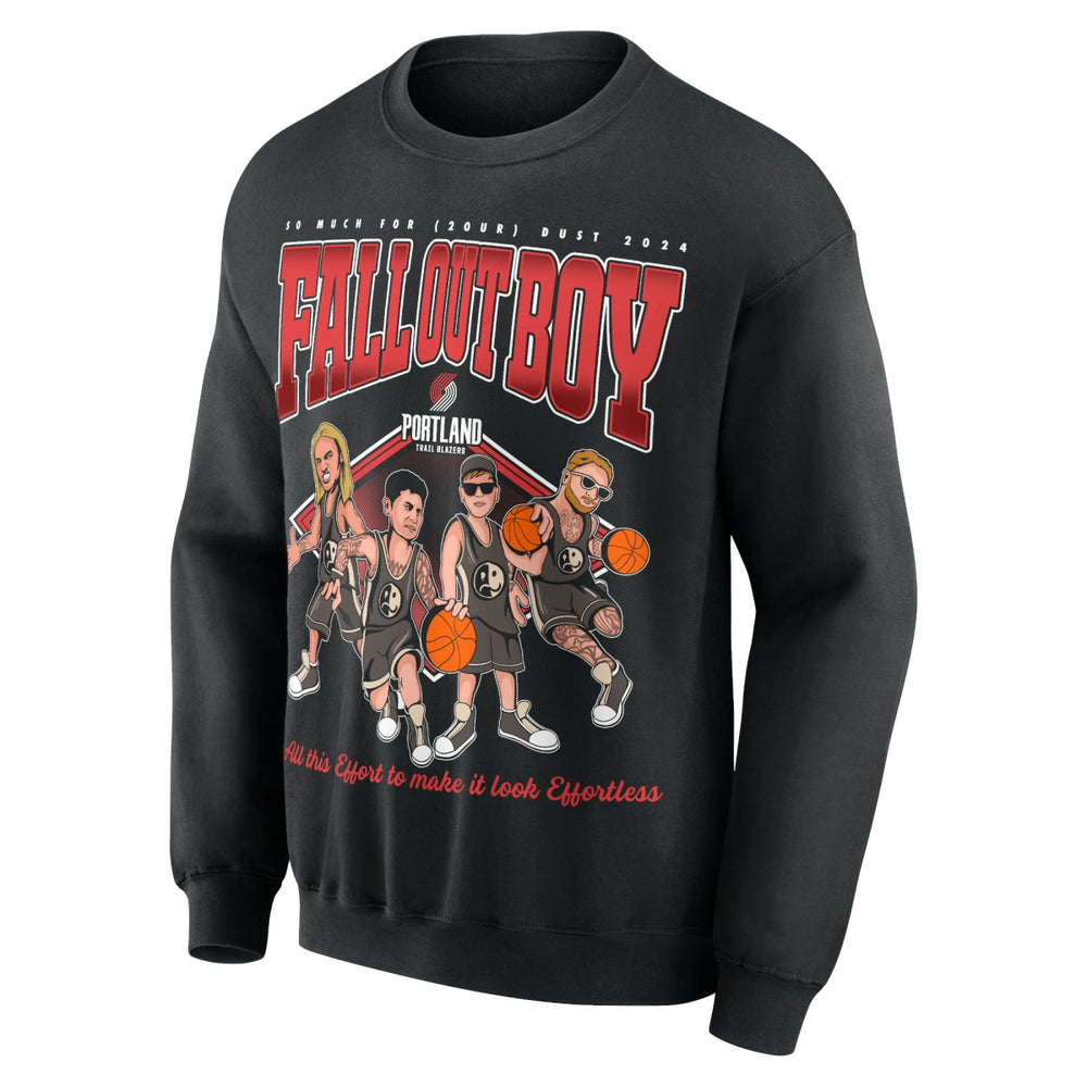 Fall Out Boy x Portland Trail Blazers Unisex So Much For (2our) Dust Pullover Sweatshirt Black - NBA