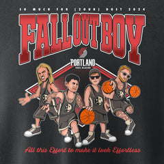 Fall Out Boy x Portland Trail Blazers Unisex So Much For (2our) Dust Pullover Sweatshirt Black - NBA