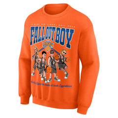 Fall Out Boy x New York Knicks Unisex So Much For (2our) Dust Pullover Sweatshirt Orange - NBA