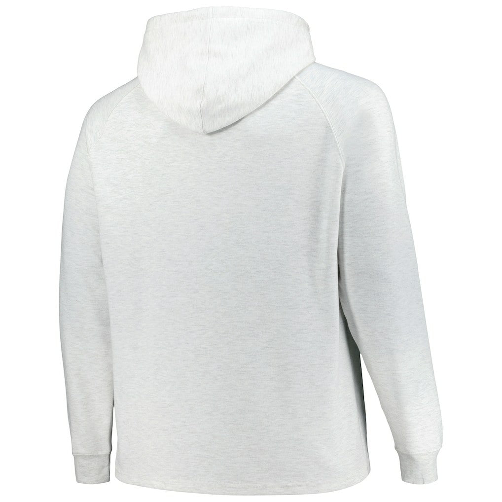 Golden State Warriors Big & Tall Raglan Tri-Blend Pullover Hoodie Ash - NBA