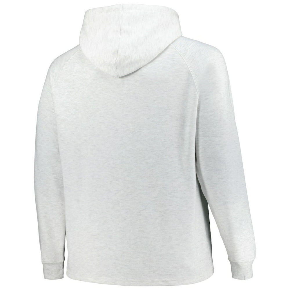 Golden State Warriors Big & Tall Raglan Tri-Blend Pullover Hoodie Ash - NBA