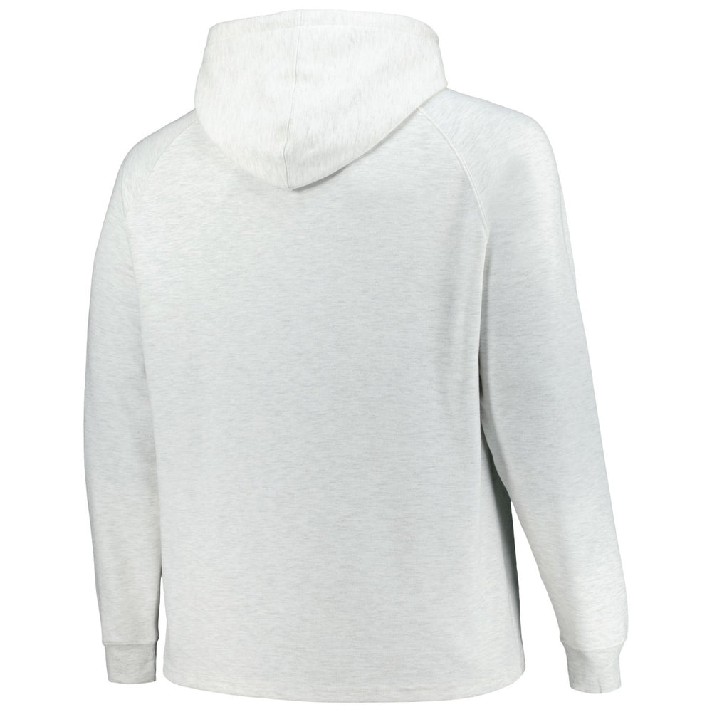 New York Knicks Big & Tall Raglan Tri-Blend Pullover Hoodie Ash - NBA