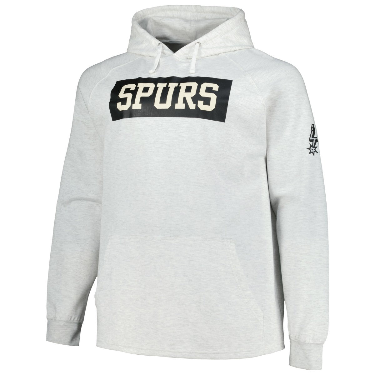 San Antonio Spurs Big & Tall Raglan Tri-Blend Pullover Hoodie Ash - NBA