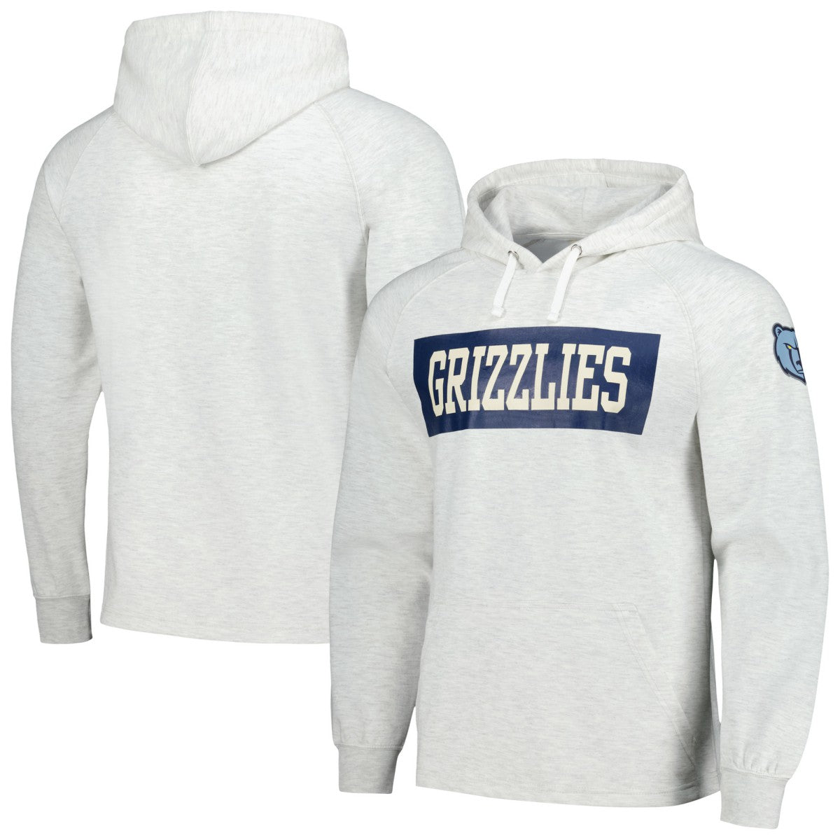 Memphis Grizzlies Softhand Raglan Tri-Blend Pullover Hoodie Ash - NBA