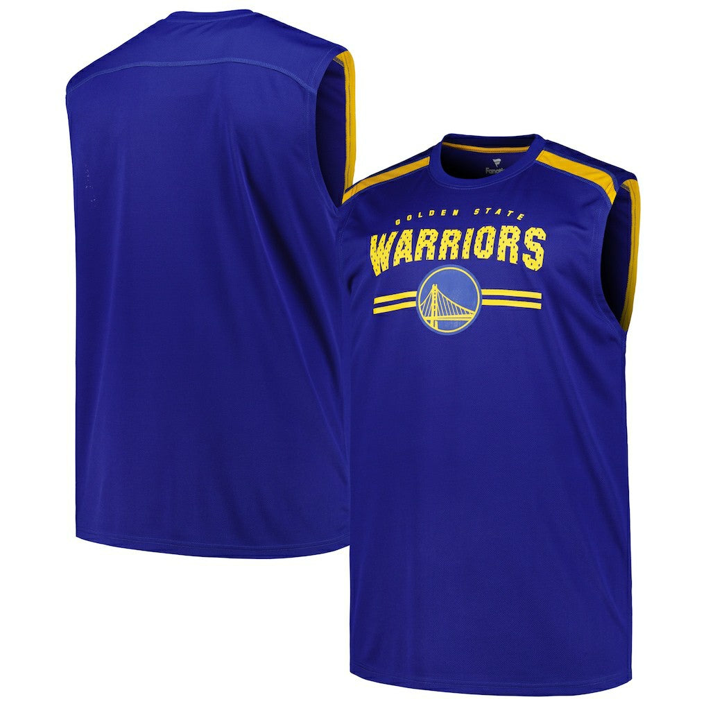 Golden State Warriors Big & Tall Birdseye Muscle Tank Top Royal - NBA