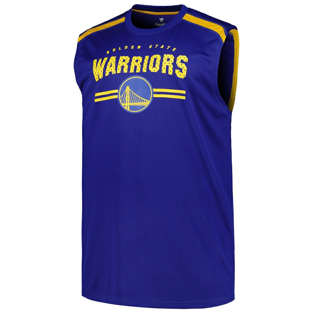Golden State Warriors Big & Tall Birdseye Muscle Tank Top Royal - NBA