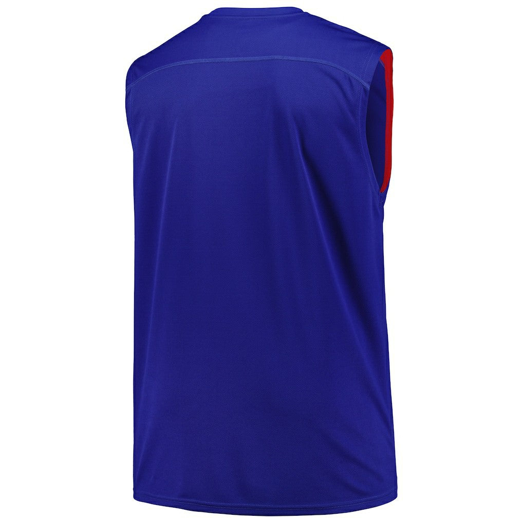 Philadelphia 76ers Big & Tall Birdseye Muscle Tank Top Royal - NBA