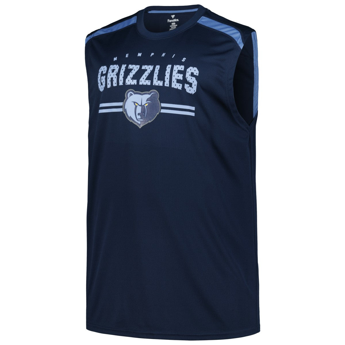 Memphis Grizzlies Big & Tall Birdseye Muscle Tank Top Navy - NBA