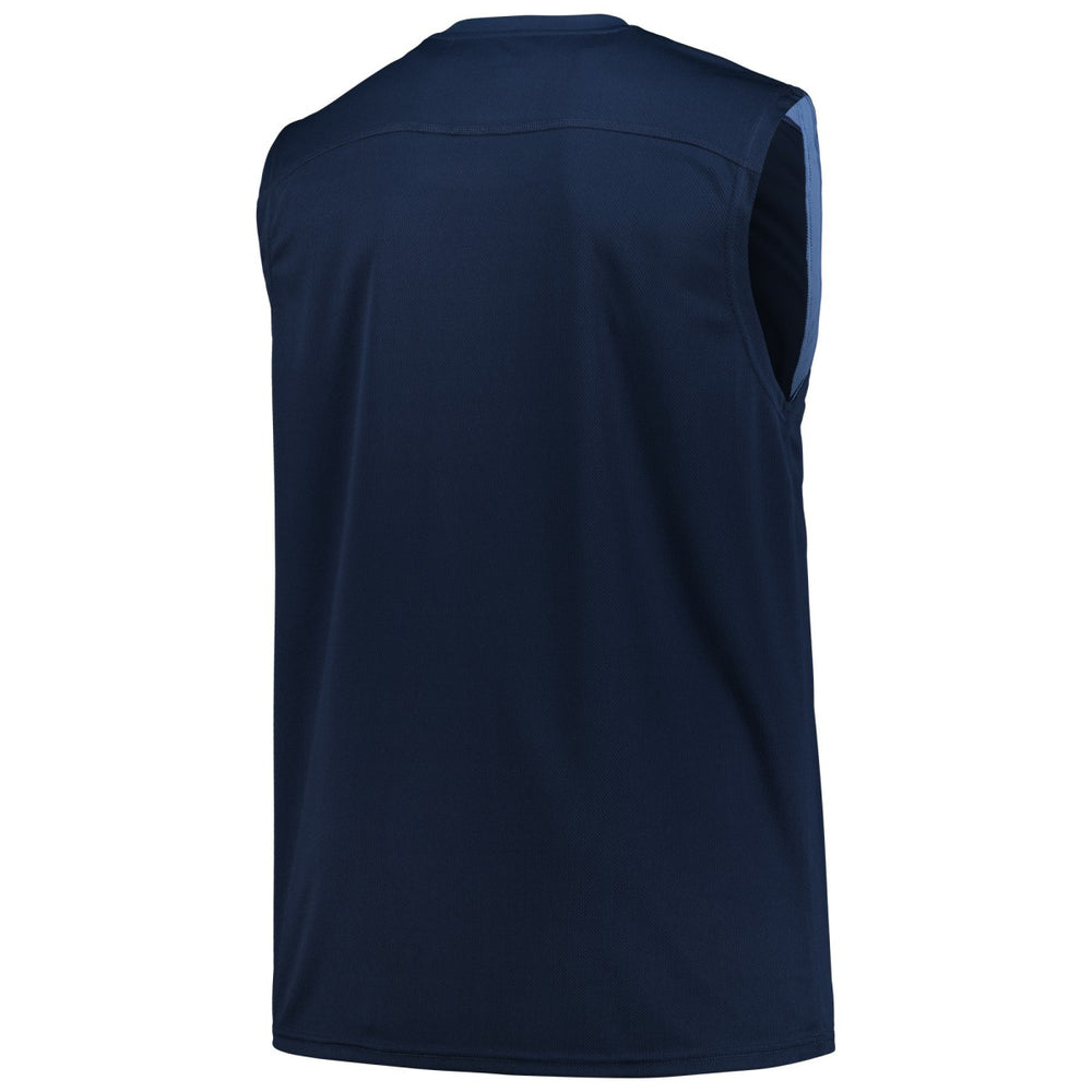 Memphis Grizzlies Big & Tall Birdseye Muscle Tank Top Navy - NBA