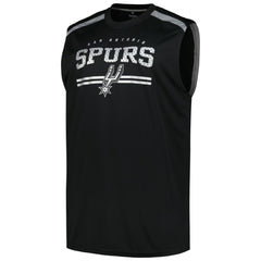 San Antonio Spurs Big & Tall Birdseye Muscle Tank Top Black - NBA