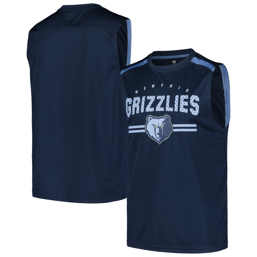 Memphis Grizzlies Birdseye Muscle Tank Top Navy - NBA