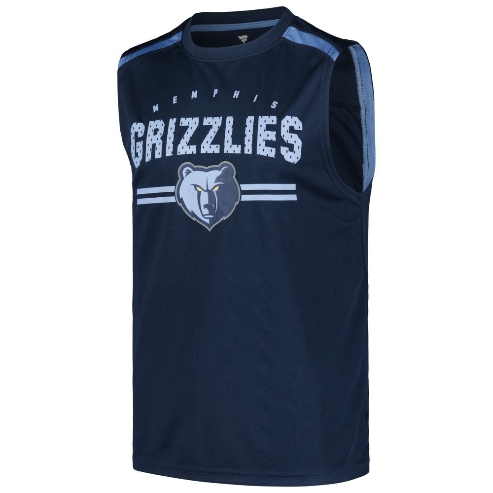 Memphis Grizzlies Birdseye Muscle Tank Top Navy - NBA