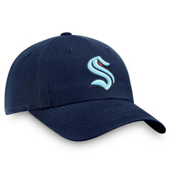 Seattle Kraken Fanatics Core Primary Logo Adjustable Hat - Deep Sea Blue - NHL