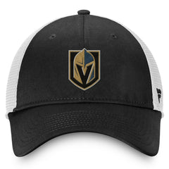 Vegas Golden Knights Fanatics Core Primary Logo Trucker Adjustable Hat - Charcoal/White - NHL