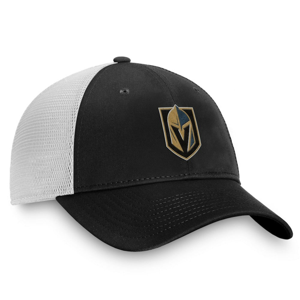 Vegas Golden Knights Fanatics Core Primary Logo Trucker Adjustable Hat - Charcoal/White - NHL