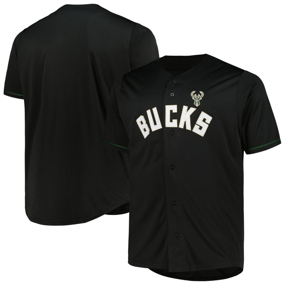 Milwaukee Bucks Profile Big & Tall Pop Jersey Black - NBA