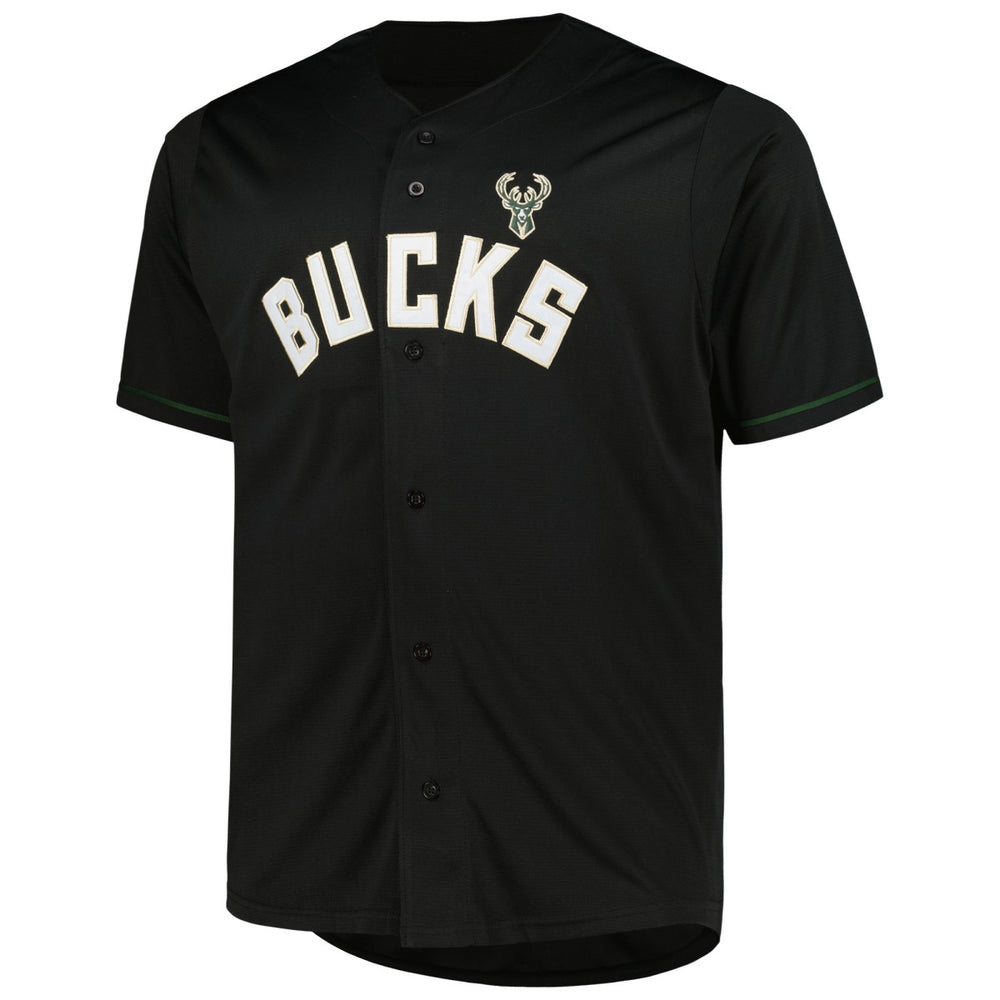 Milwaukee Bucks Profile Big & Tall Pop Jersey Black - NBA