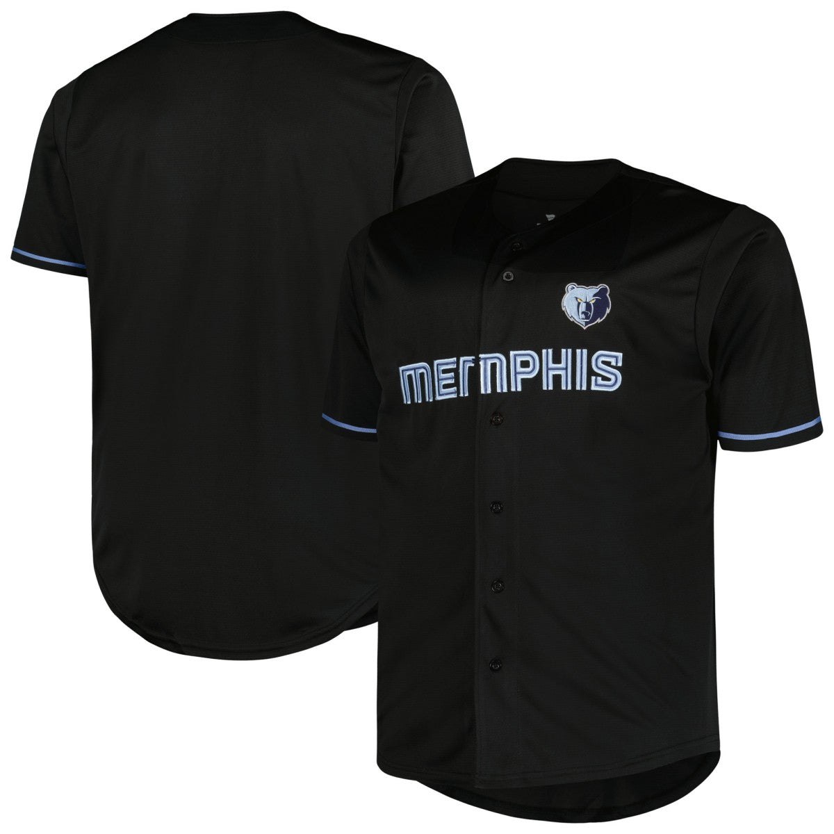 Memphis Grizzlies Profile Big & Tall Pop Jersey Black - NBA
