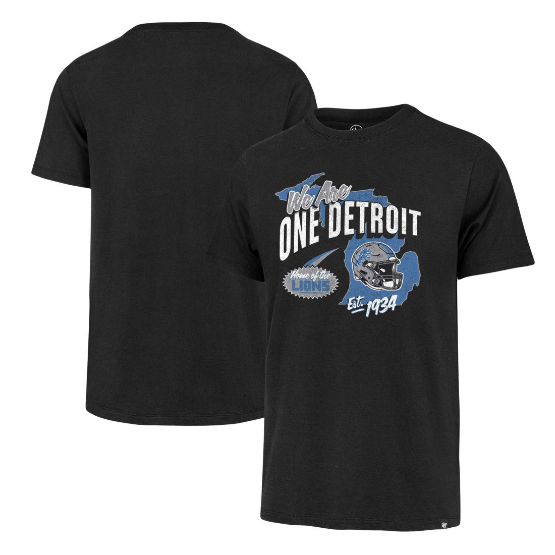 Detroit Lions '47 Regional Franklin T-Shirt Black | 47 brand