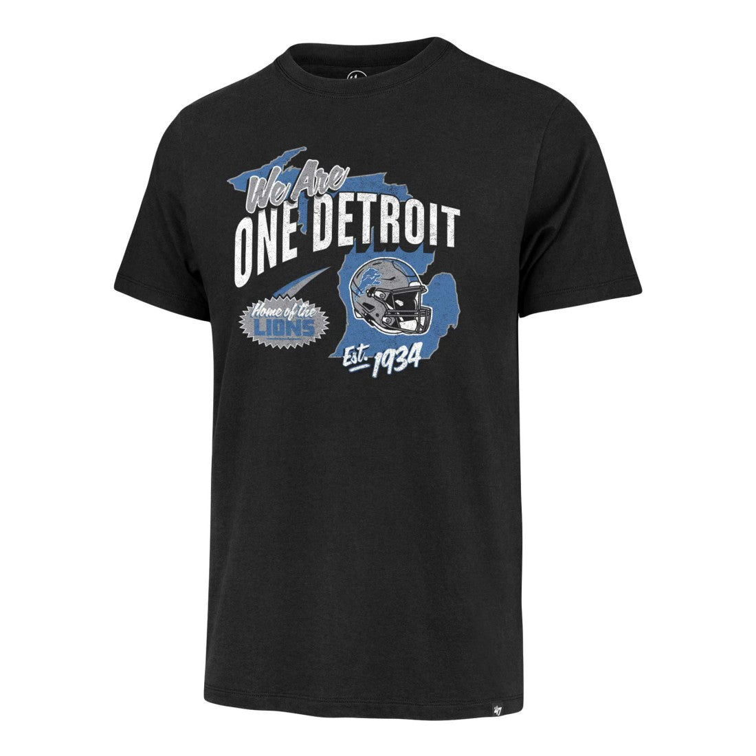 Detroit Lions '47 Regional Franklin T-Shirt Black | 47 brand