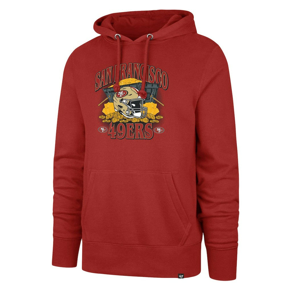 San Francisco 49ers '47 Men's Regional Headline Hoodie Scarlet | 47 brand