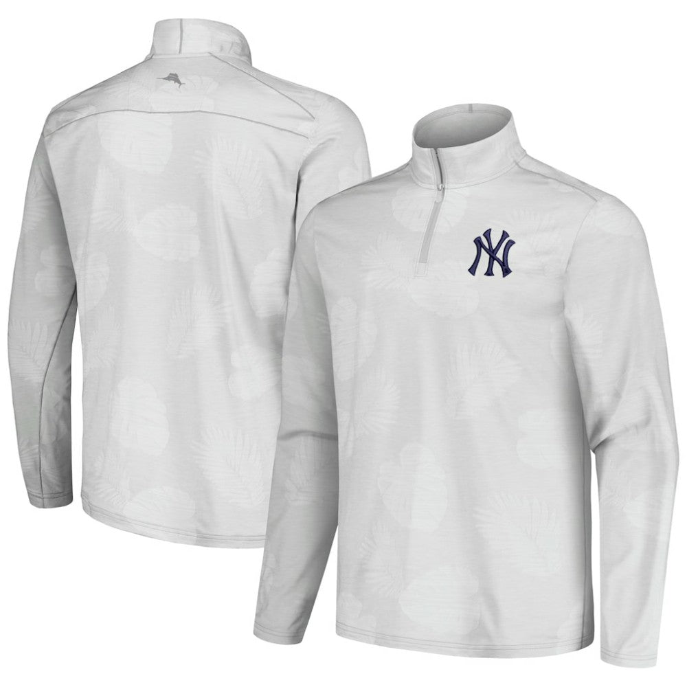 New York Yankees Tommy Bahama Delray Frond IslandZone Half-Zip Jacket - MLB