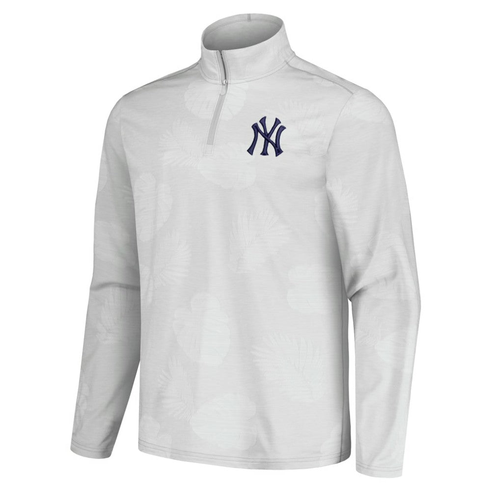 New York Yankees Tommy Bahama Delray Frond IslandZone Half-Zip Jacket - MLB