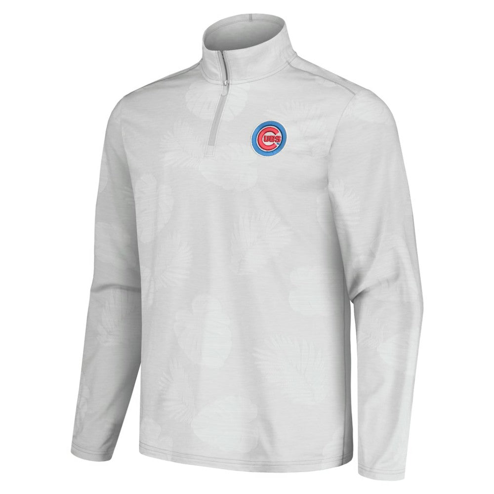 Chicago Cubs Tommy Bahama Delray Frond IslandZone Half-Zip Jacket - MLB