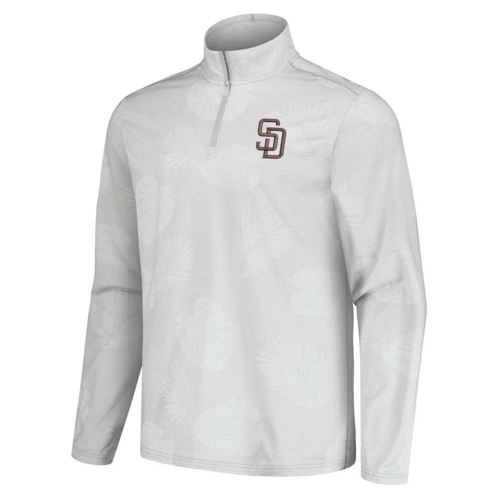 San Diego Padres Tommy Bahama Delray Frond IslandZone Half-Zip Jacket - MLB