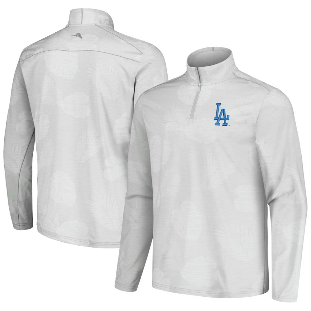 Los Angeles Dodgers Tommy Bahama Delray Frond IslandZone Half-Zip Jacket - MLB