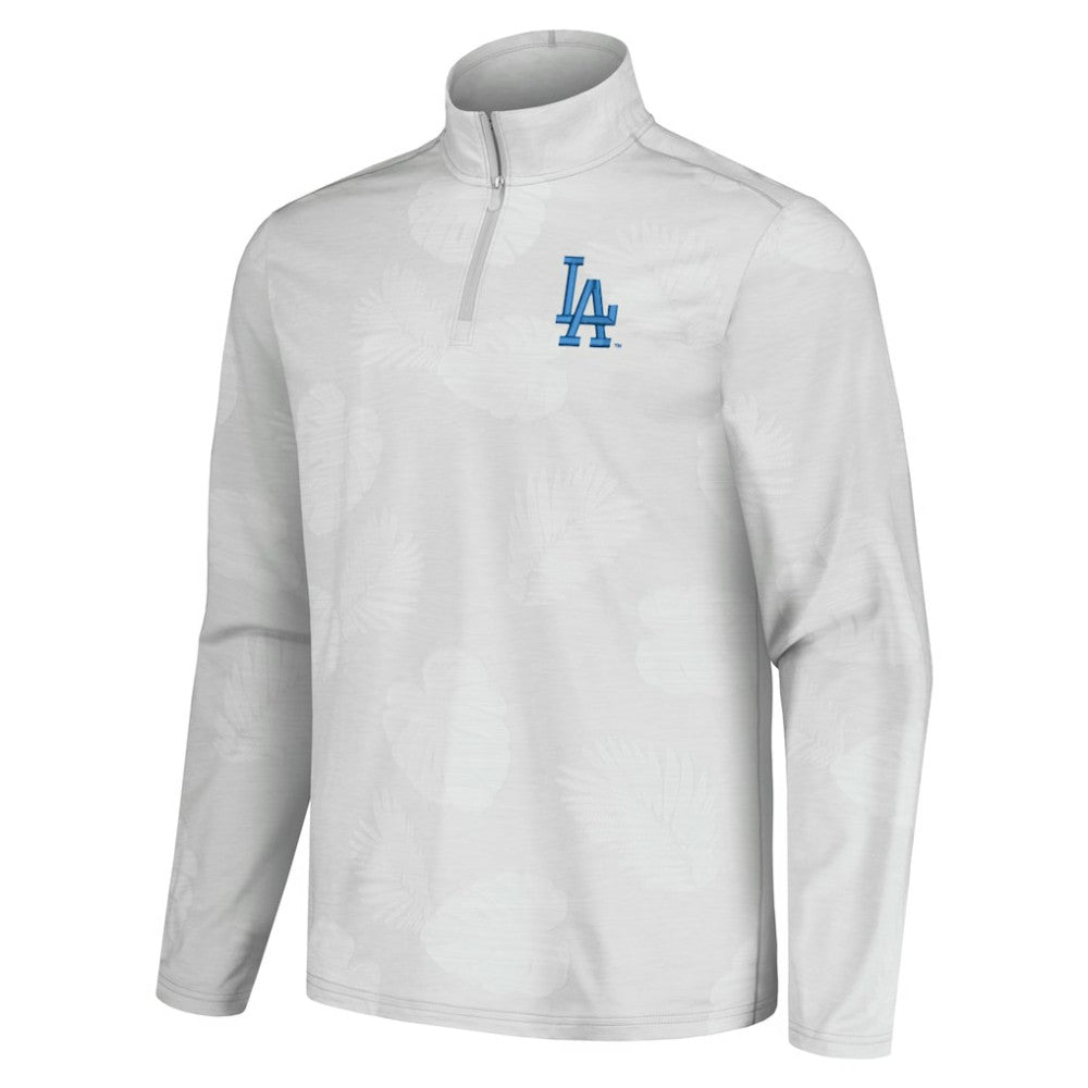 Los Angeles Dodgers Tommy Bahama Delray Frond IslandZone Half-Zip Jacket - MLB