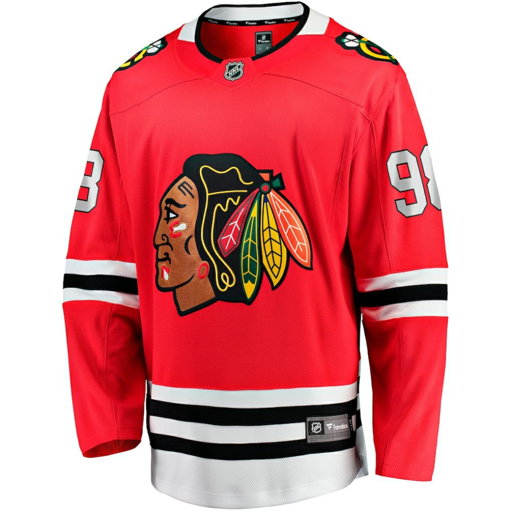 Connor Bedard Chicago Blackhawks Fanatics Home Breakaway Player Jersey - Red - NHL