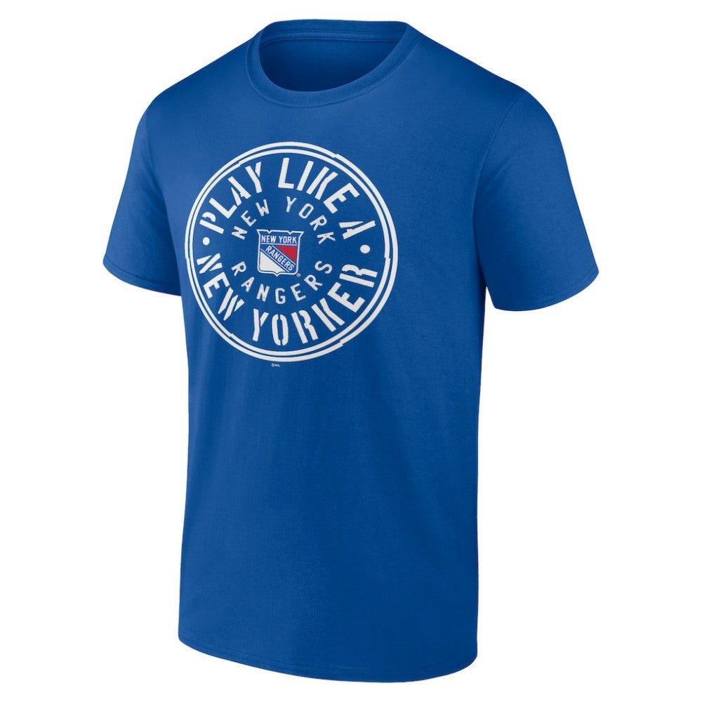 New York Rangers Fanatics Local T-Shirt - Blue - NHL