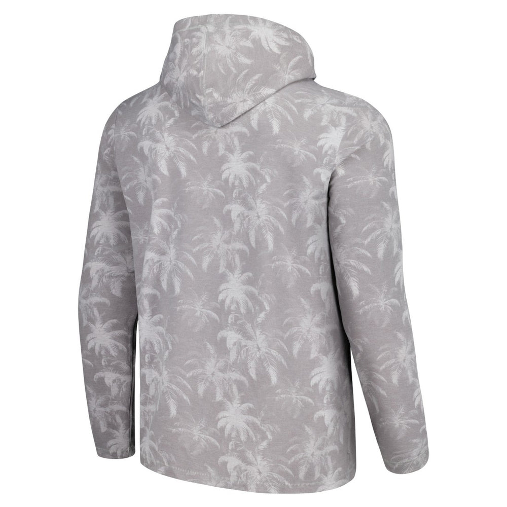 New York Jets Palm Frenzy Hoodie Long Sleeve T-Shirt Gray | Tommy Bahama