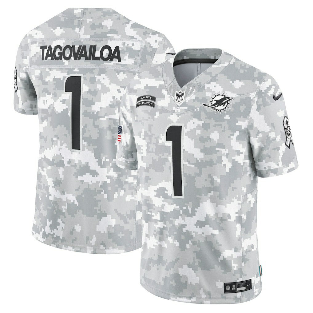 Tua Tagovailoa Miami Dolphins 2024 Salute to Service Limited Jersey Arctic Camo | Nike for Sale
