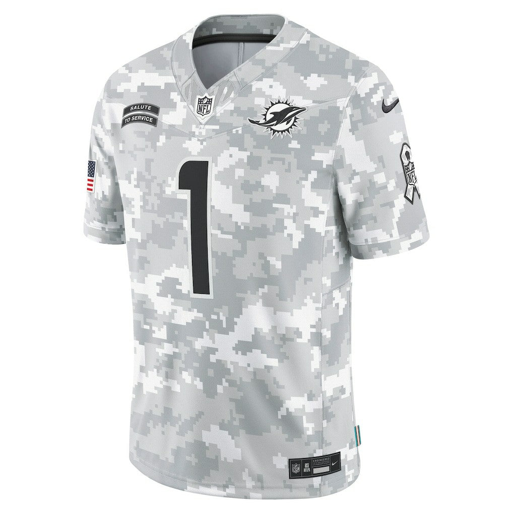 Tua Tagovailoa Miami Dolphins 2024 Salute to Service Limited Jersey Arctic Camo | Nike for Sale