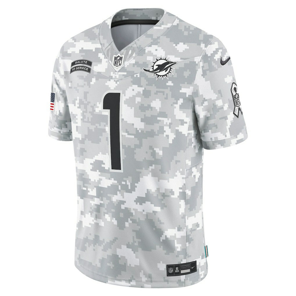 Tua Tagovailoa Miami Dolphins 2024 Salute to Service Limited Jersey Arctic Camo | Nike for Sale