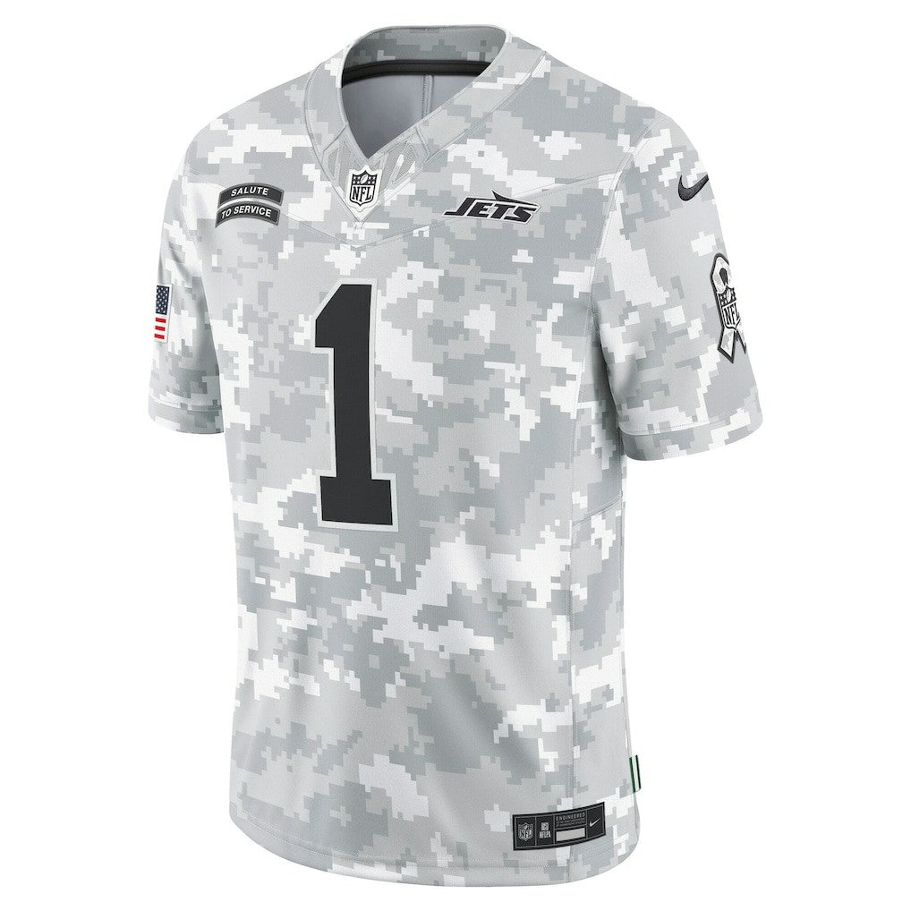 Sauce Gardner New York Jets 2024 Salute to Service Limited Jersey Arctic Camo | Nike for Sale