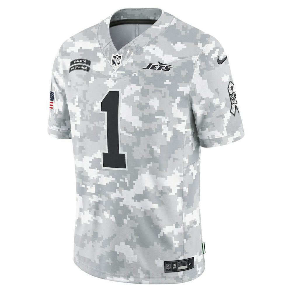 Sauce Gardner New York Jets 2024 Salute to Service Limited Jersey Arctic Camo | Nike for Sale