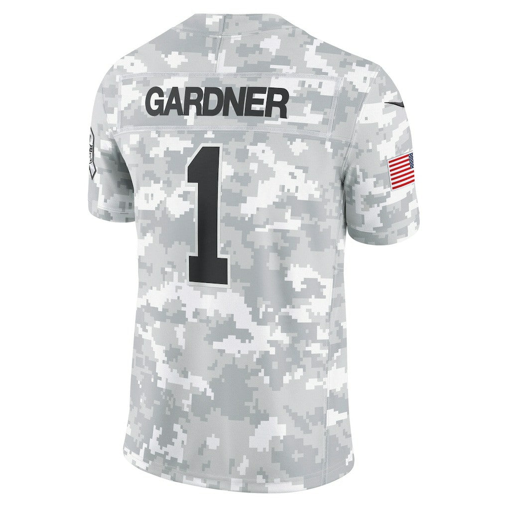Sauce Gardner New York Jets 2024 Salute to Service Limited Jersey Arctic Camo | Nike for Sale